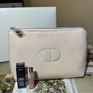 Authentic Brand New Dior Makeup Bag Pouch luxury Dior Addict lip Maximizer gloss